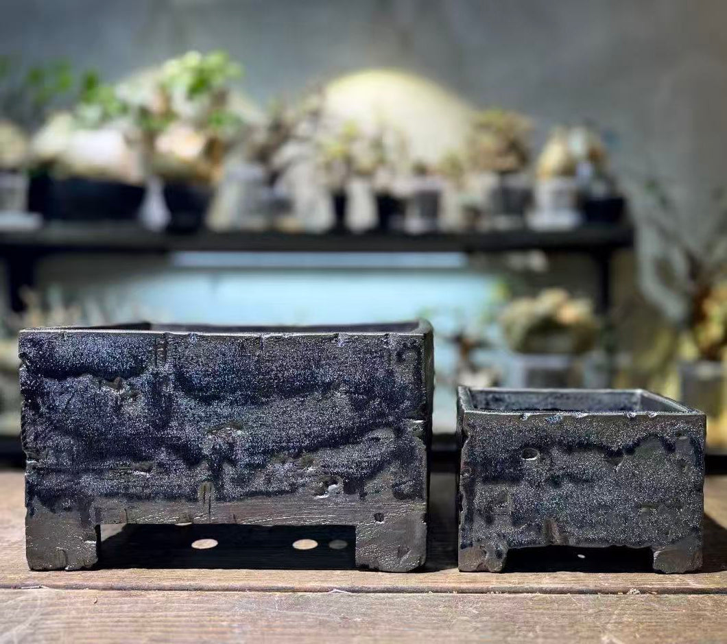 中國無品牌陶瓷花盆 - 藍礦XL